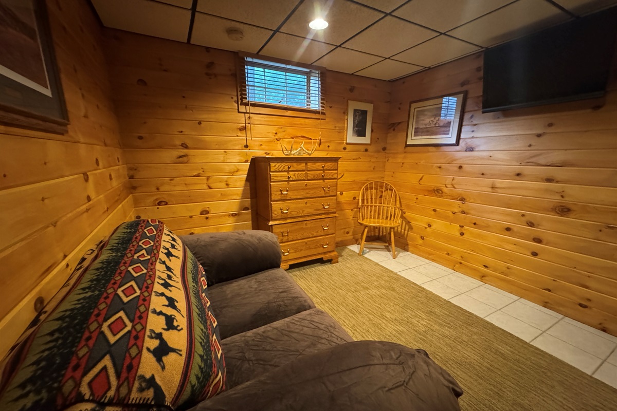 Lower level sitting area