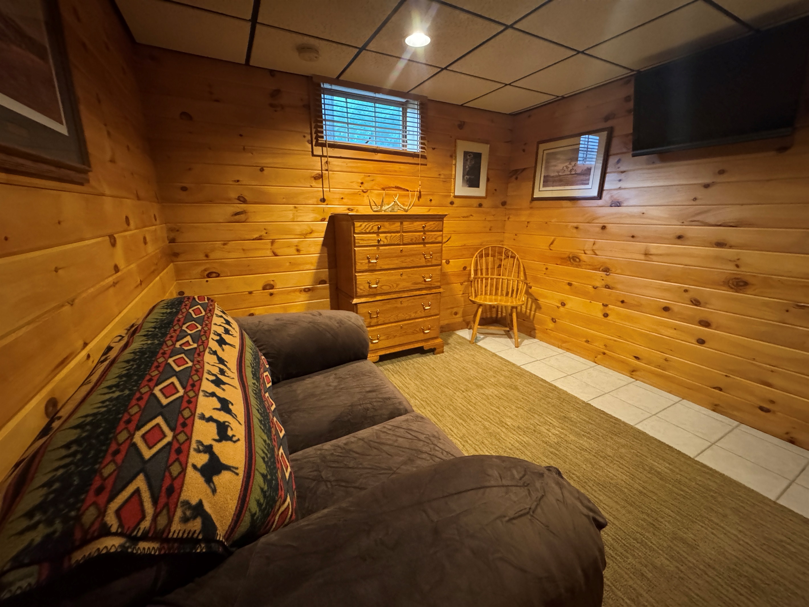 Lower level sitting area