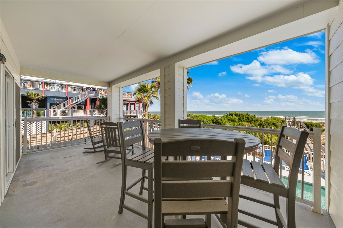 Back deck | Starfish | Oceanview 101 | 1116 Ocean Blvd, Isle of Palms, SC | IOP Escapes