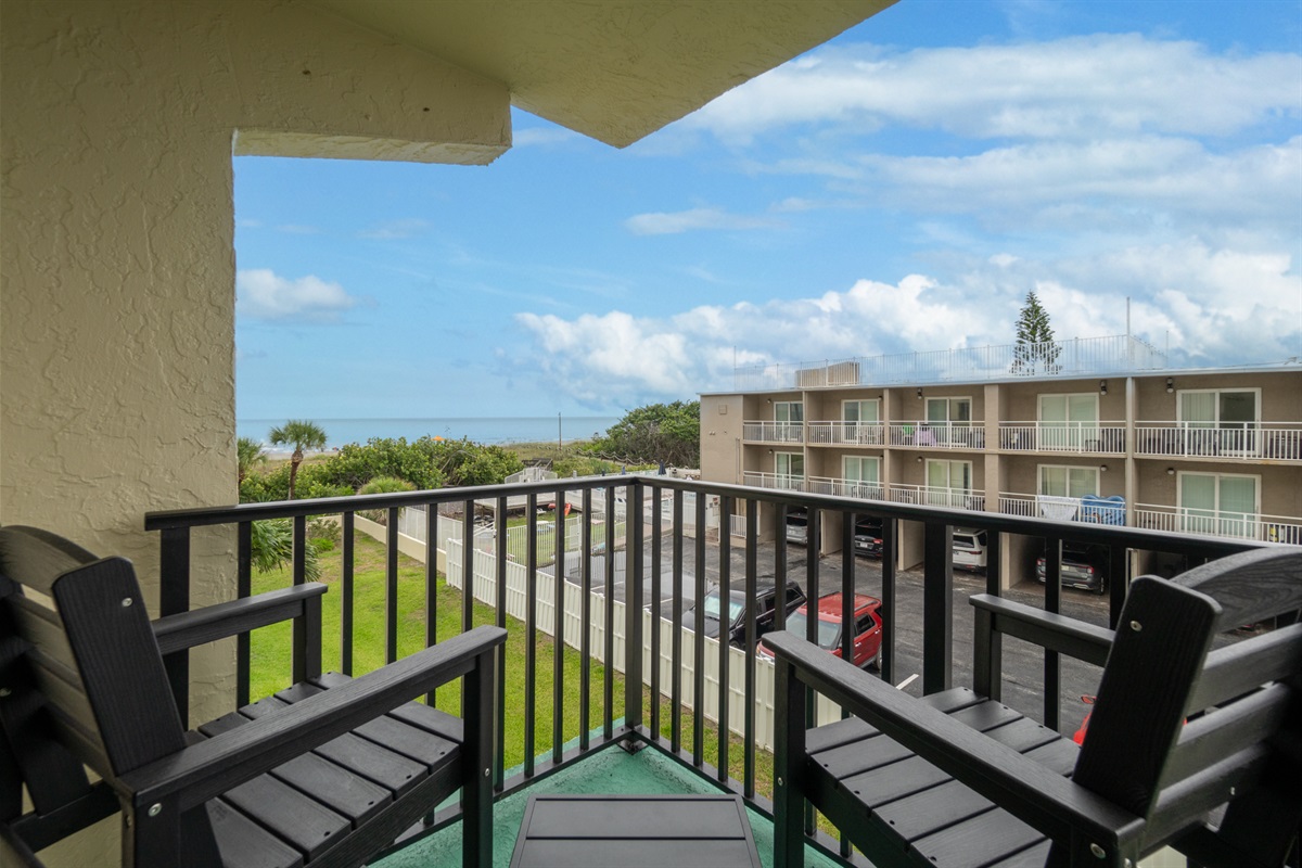 3rd Floor Balcony View with South Sun Exposure