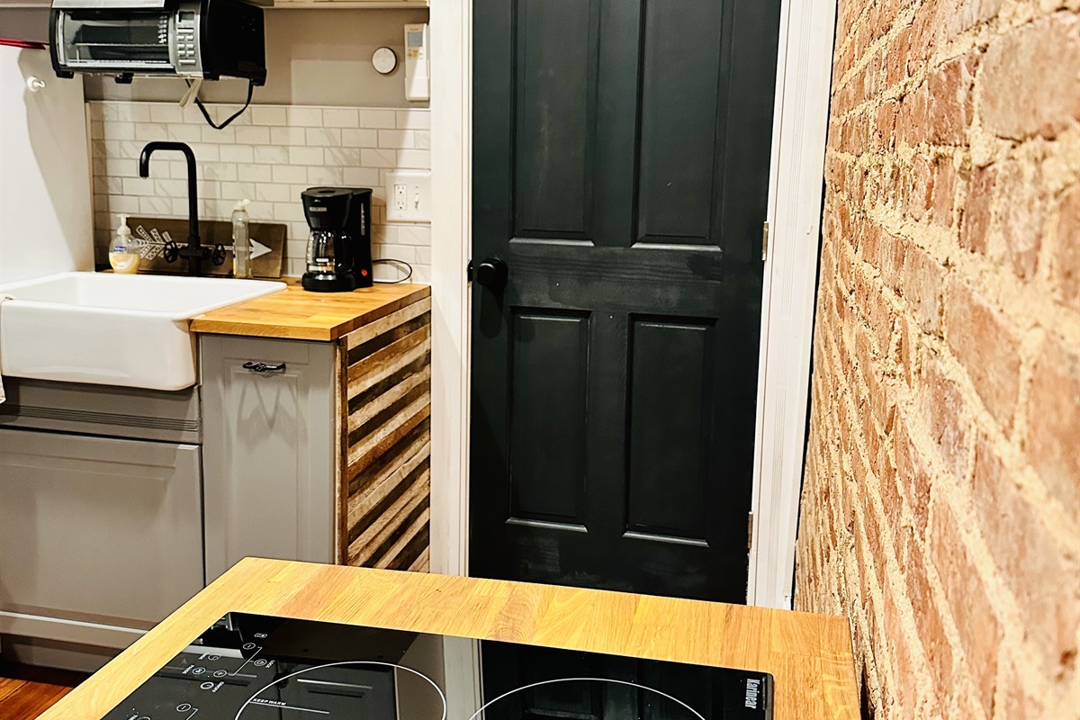 Exposed brick walls with tons of charm