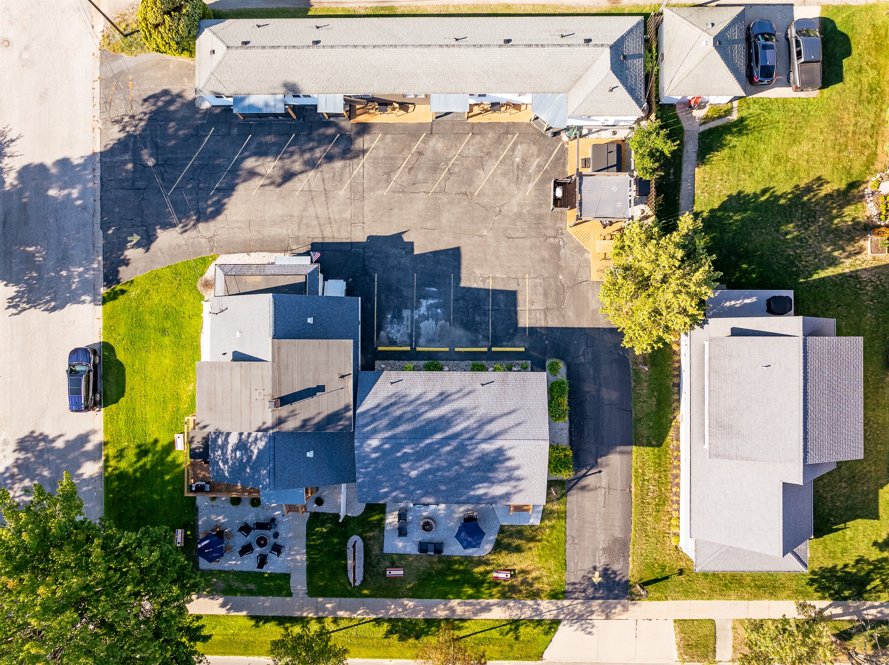 Ariel of the property and parking