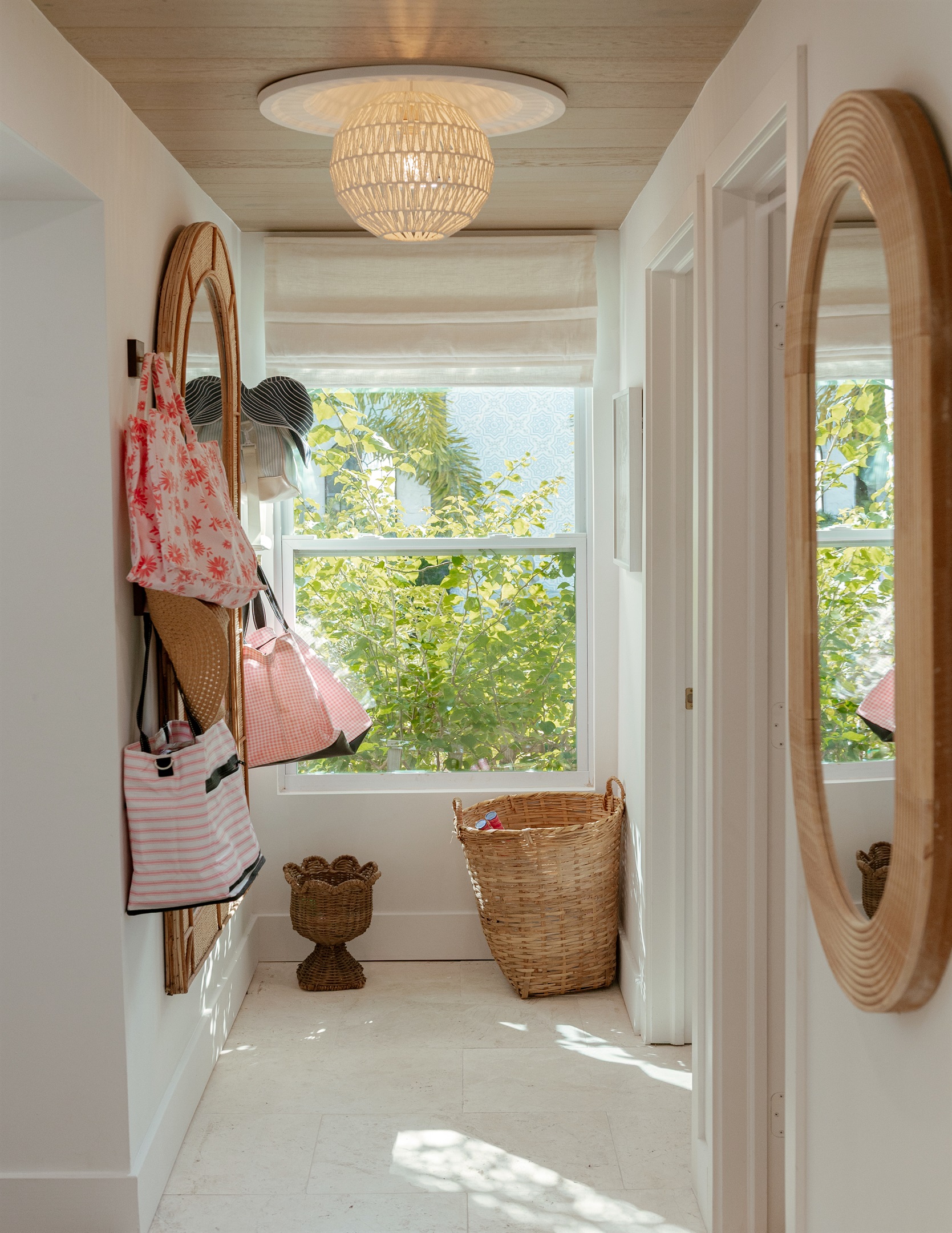Next to the bathroom and kitchen in the main house, you'll find the laundry room.