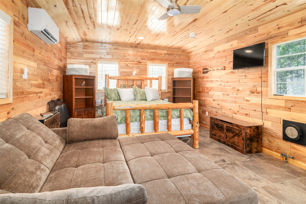 Pine Cabin - Sleeper Sofa reclining position