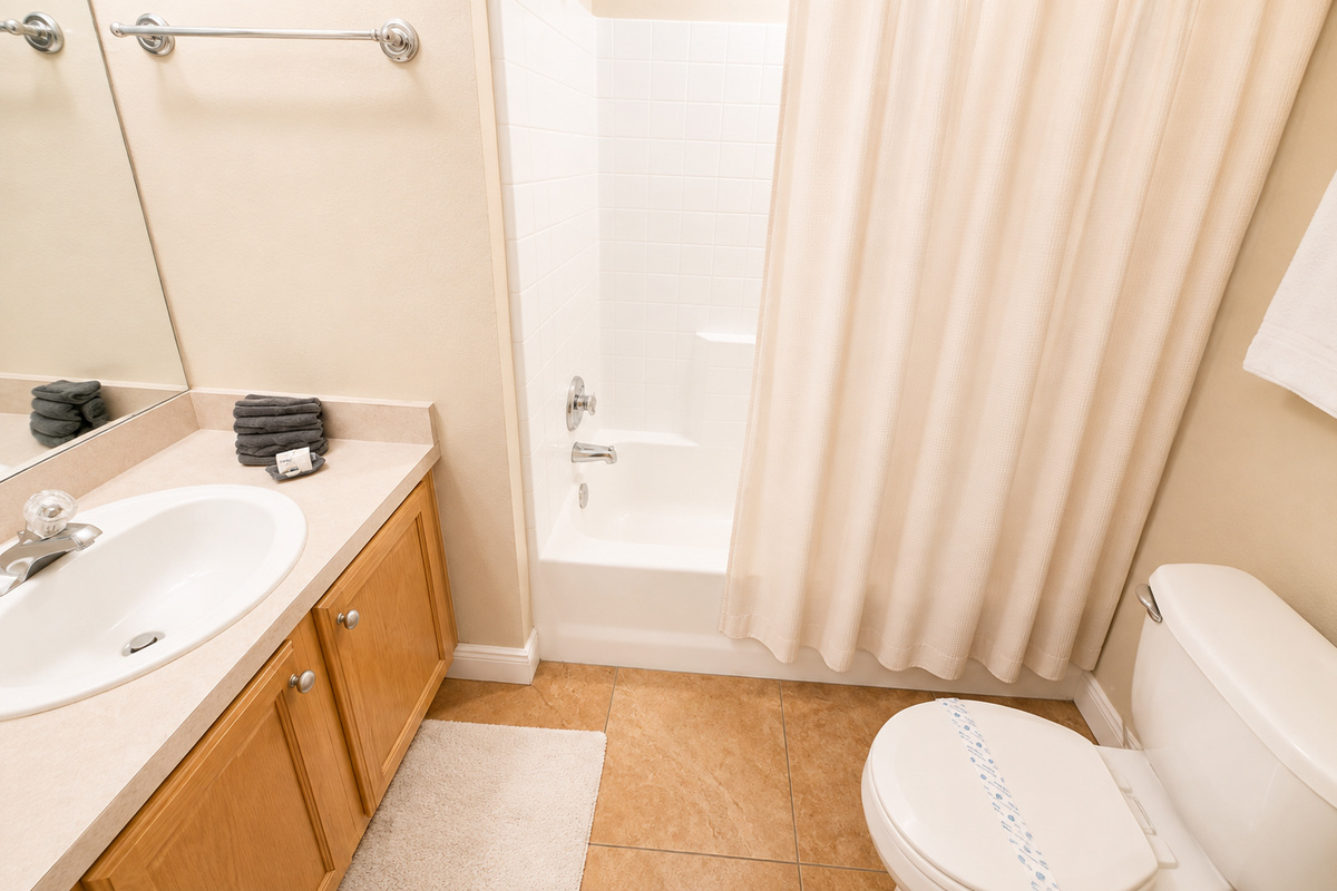 Ensuite Master Bathroom, Shower/Tub combo
