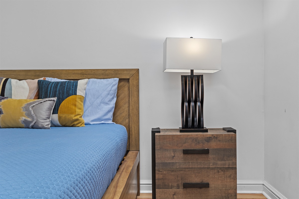 Bedroom 1 with queen bed