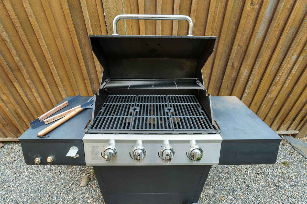 Gas grill - 4 burners and propane provided