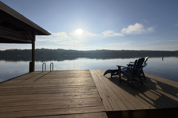 This is why we love mornings at the lake. Grab your coffee, find a chair and start the day right here. ☀️