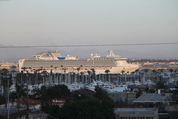 We see the cruise ships and other large sailing vessels come and go