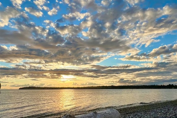 Enjoy a campfire on the beach with smores and hot cocoa while enjoying our beautiful sunsets!