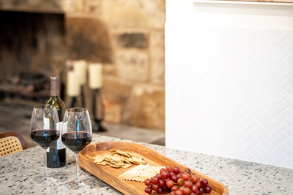 Kitchen is directly connected to dining / fireplace room perfect for everyone to be together. 