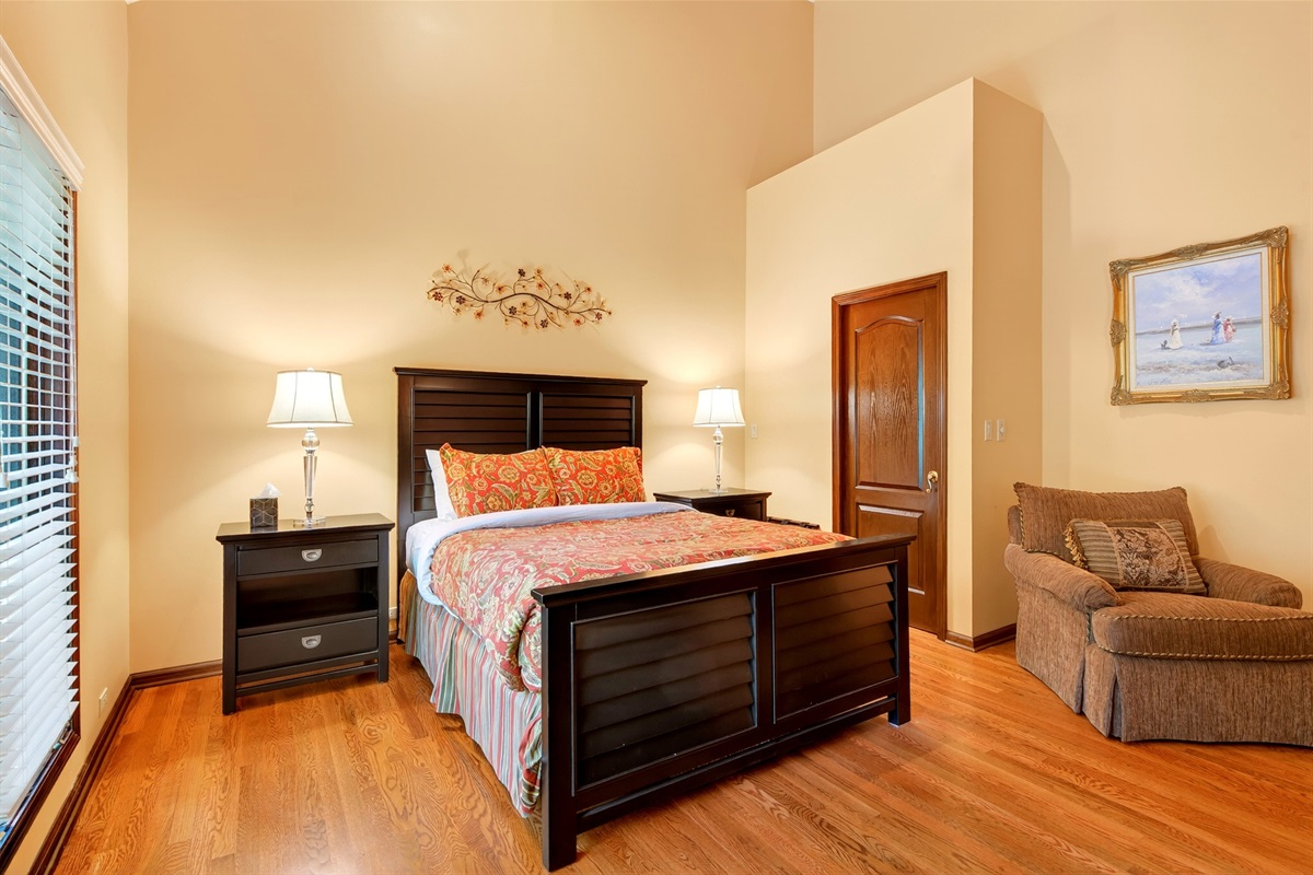 Bright and airy with extra seating