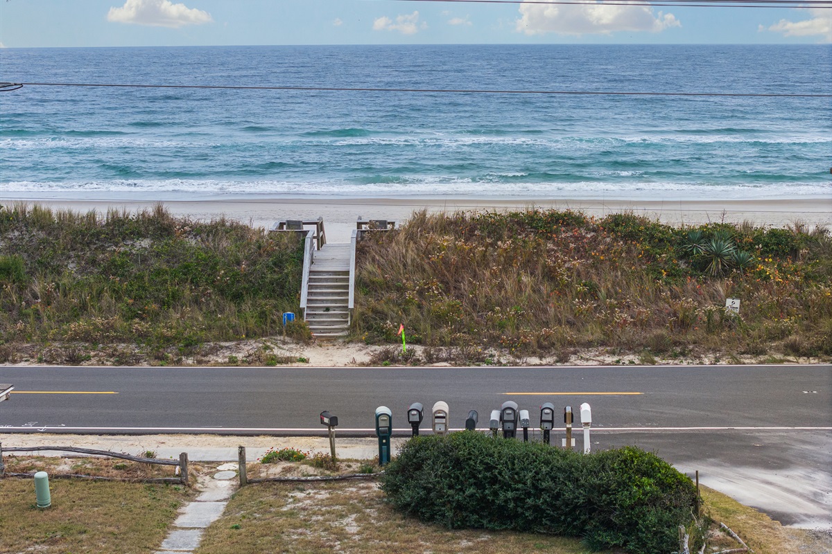 Walk straight to the shore—no driving, no hassle