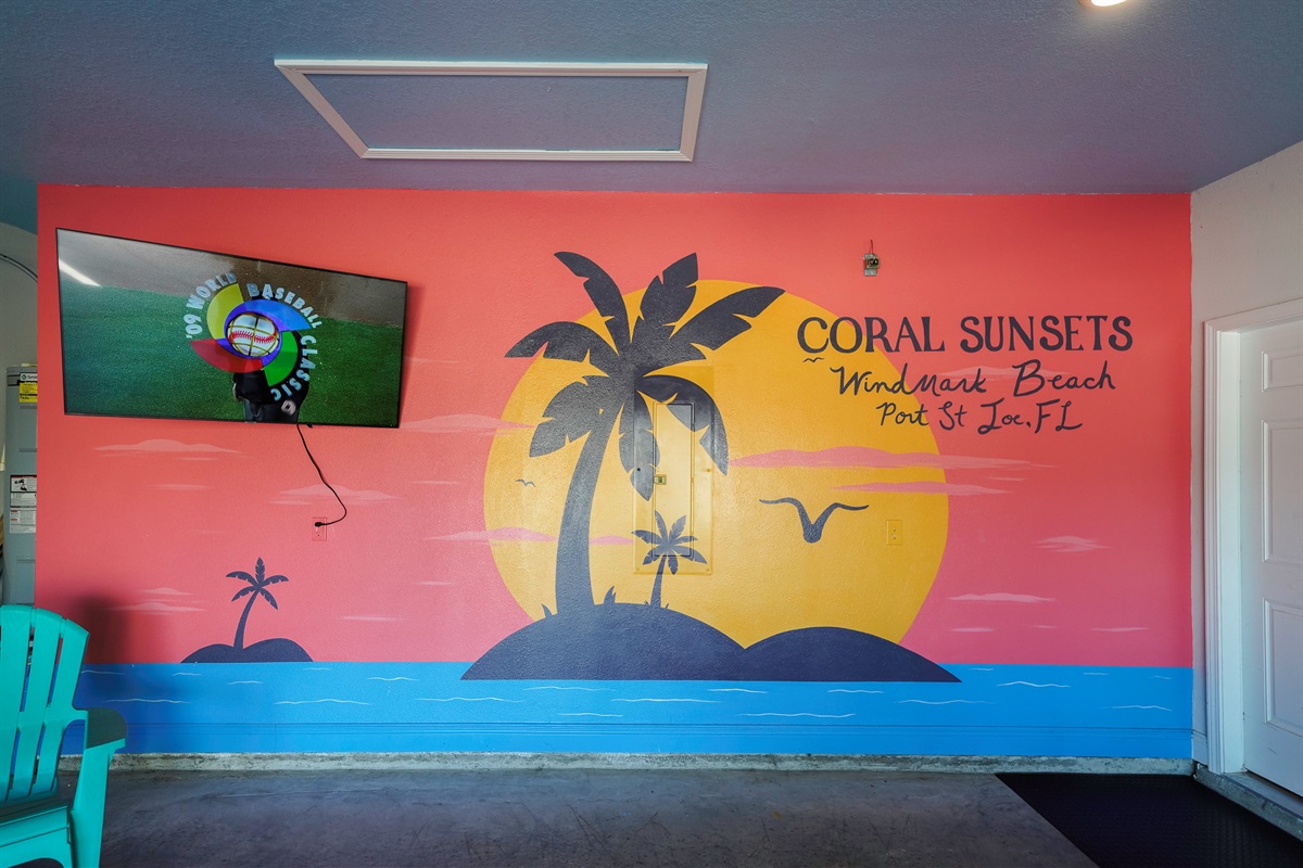 Perfect spot to hang out with seating and entertainment