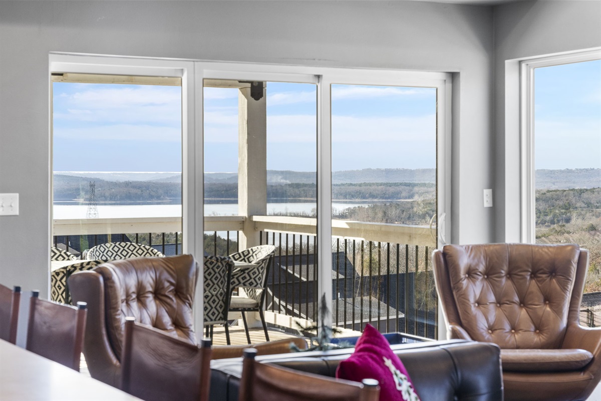 Beautiful lake views from the patio!