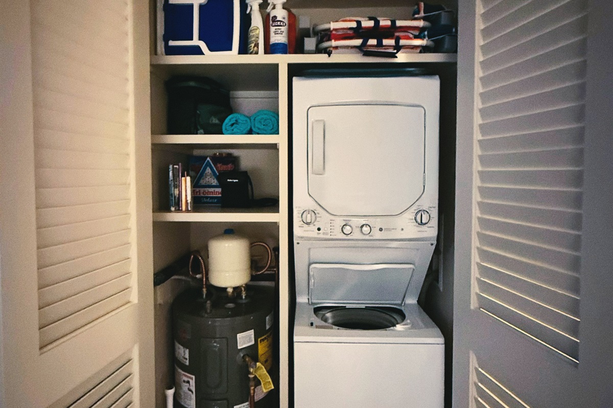 Stackable washer and dryer - pack light and stay longer