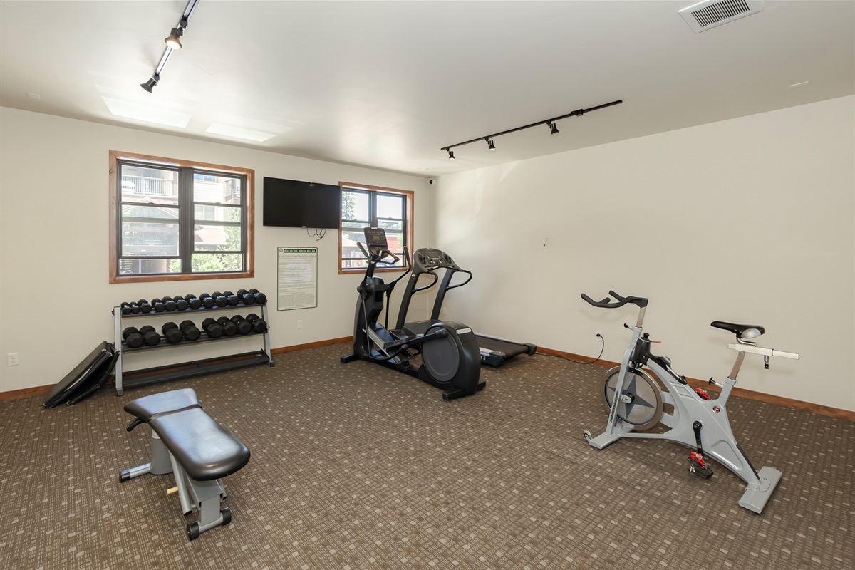 small gym in clubhouse