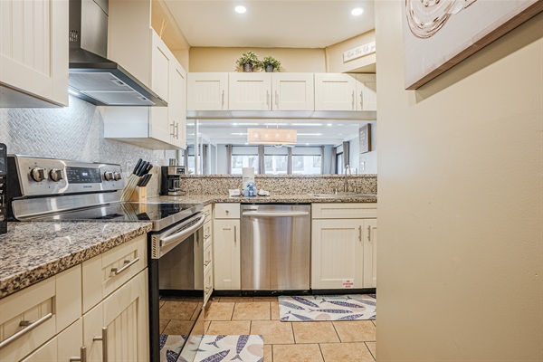 Kitchen with plenty of counter space
