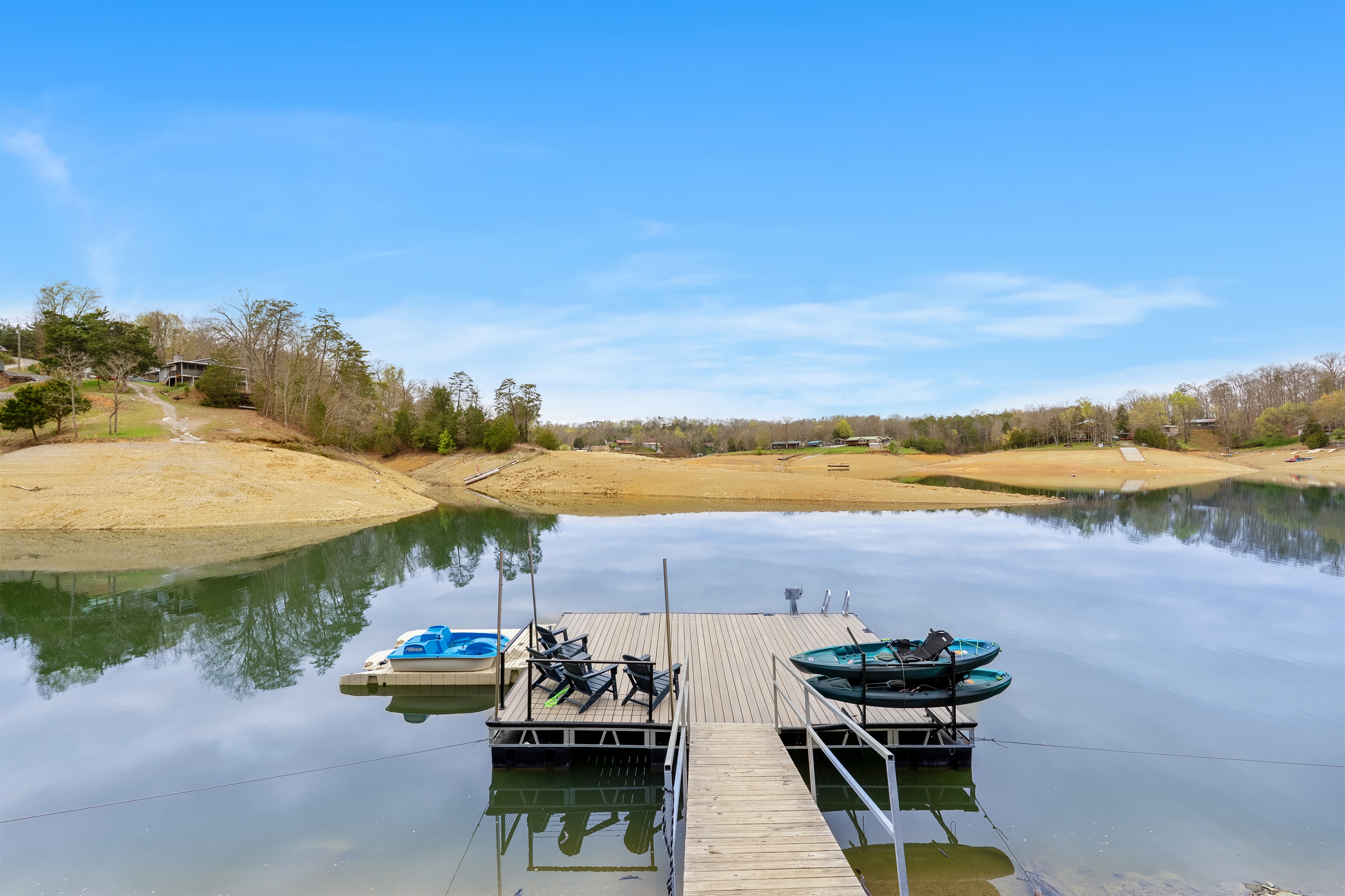 Dock at low water level