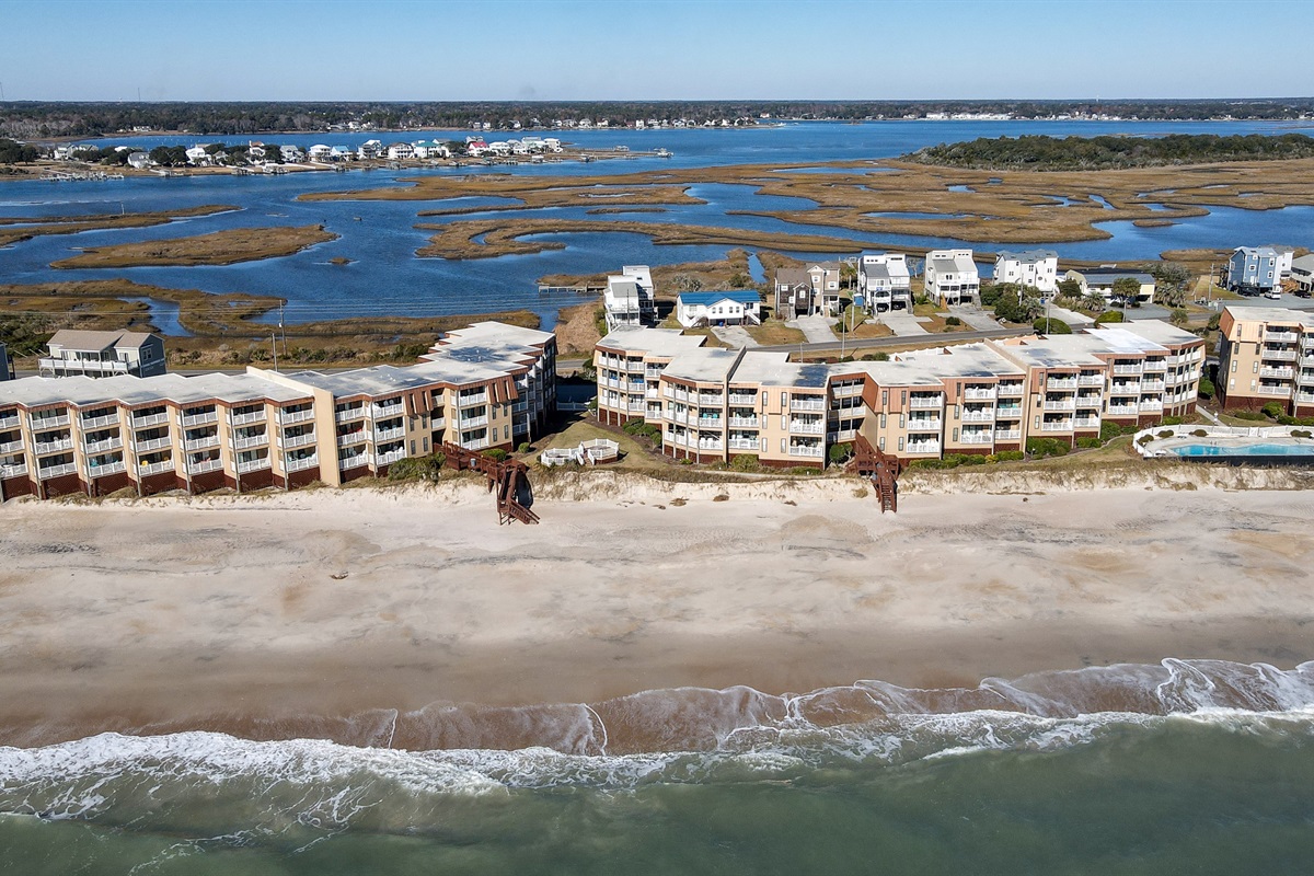 Topsail Dunes at low tide