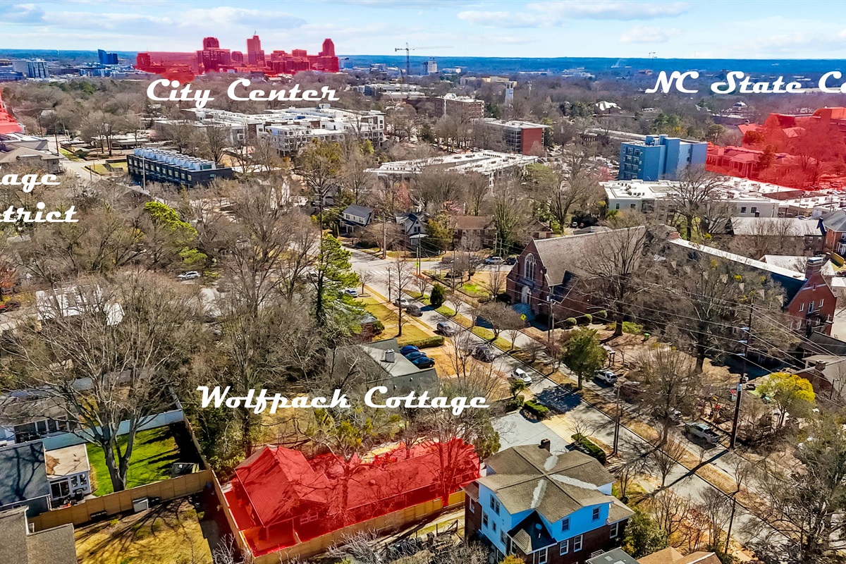 Wolfpack Retreat is perfectly located just steps from NC State and minutes from Raleigh’s bustling Village District.