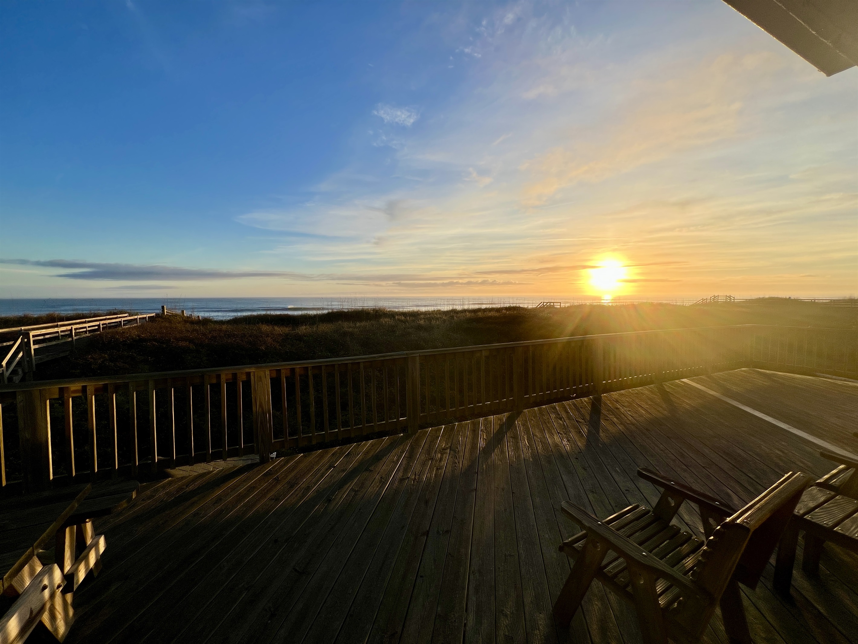 Enjoy the beautiful sunrises from the deck