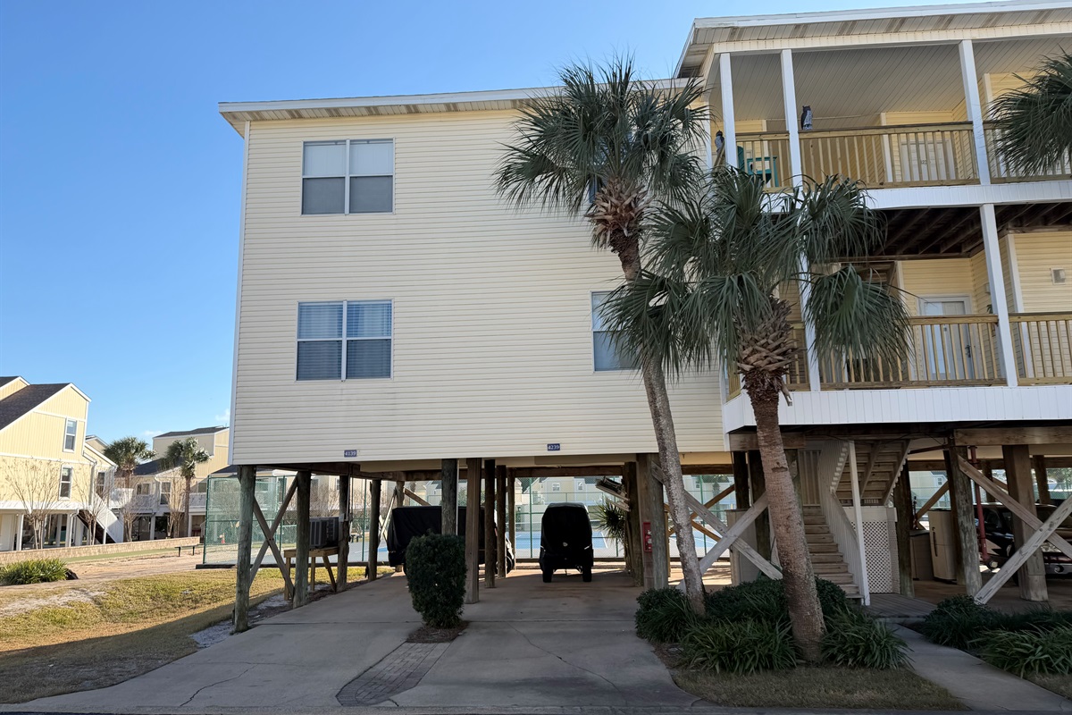 Outside view of the condo.  We are on the top floor.