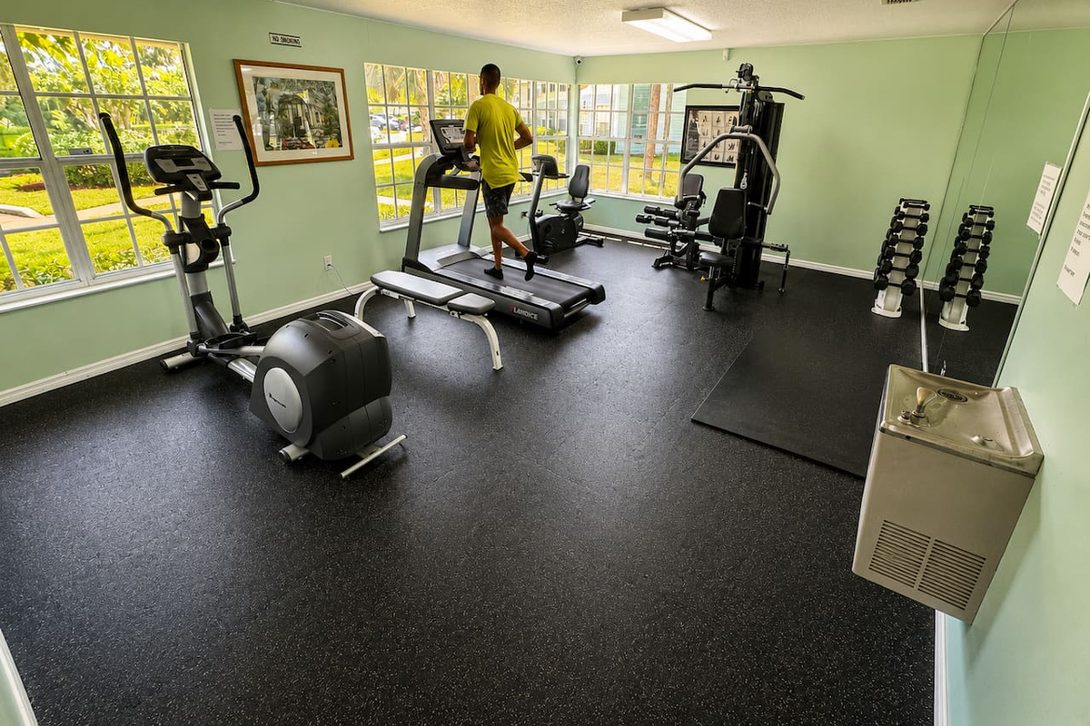 Stay active in the community fitness center.