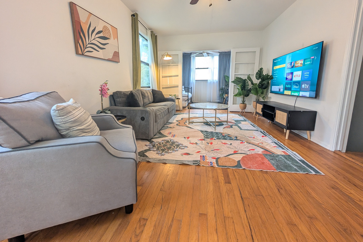 Living room with plenty of sitting space