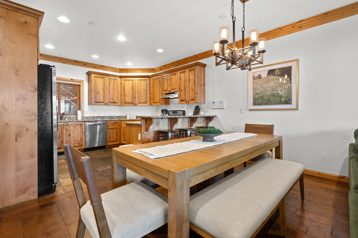Gather around the dining table for family meals, game nights, and memorable vacation dinners.