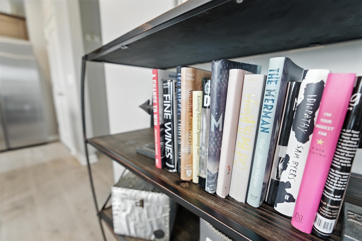 Cozy up with a good book—thoughtful reads available