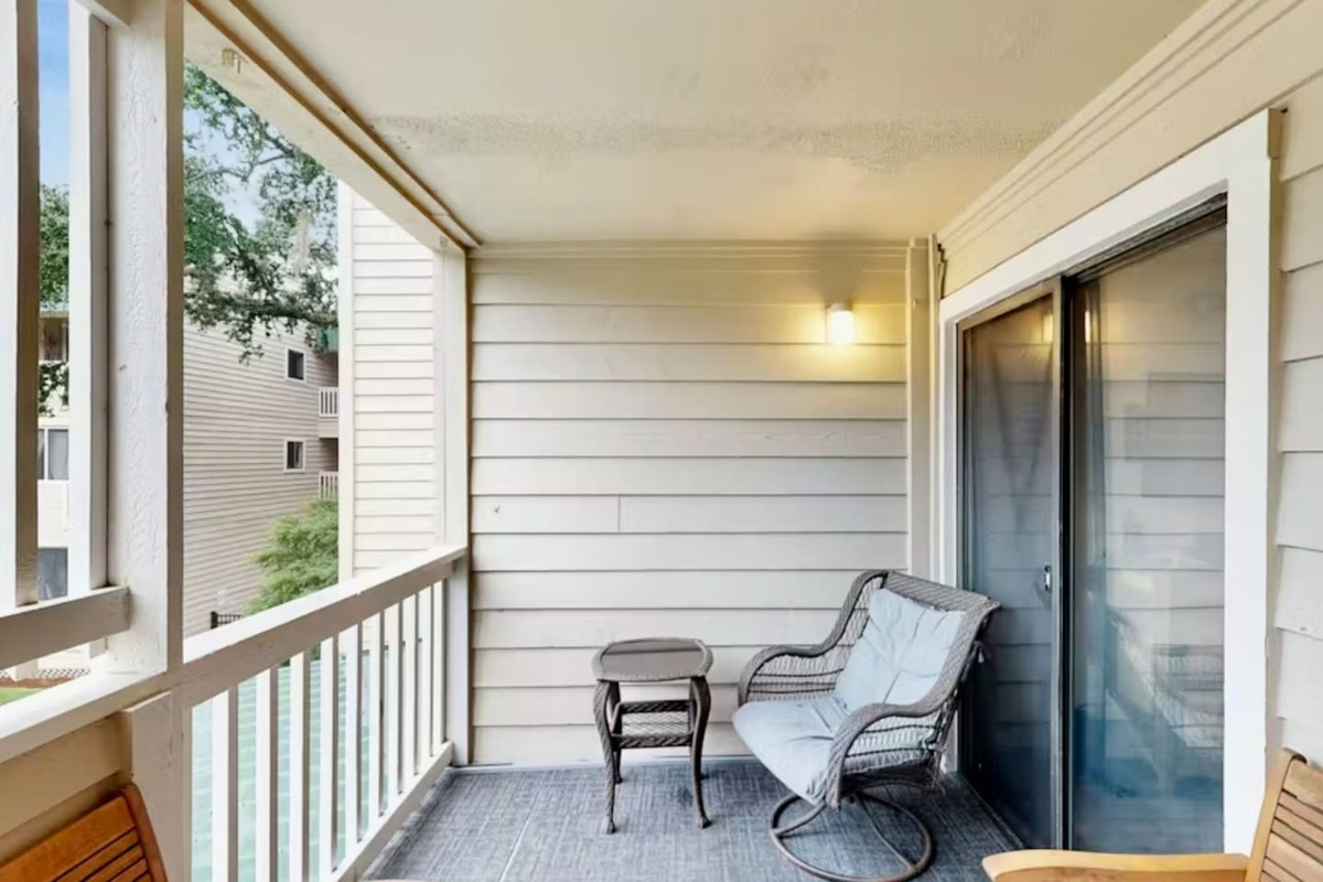 Porch with rocking chair