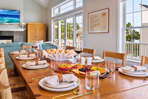 Plenty of space for everyone—our dining area with 10 seats is ideal for making memories.