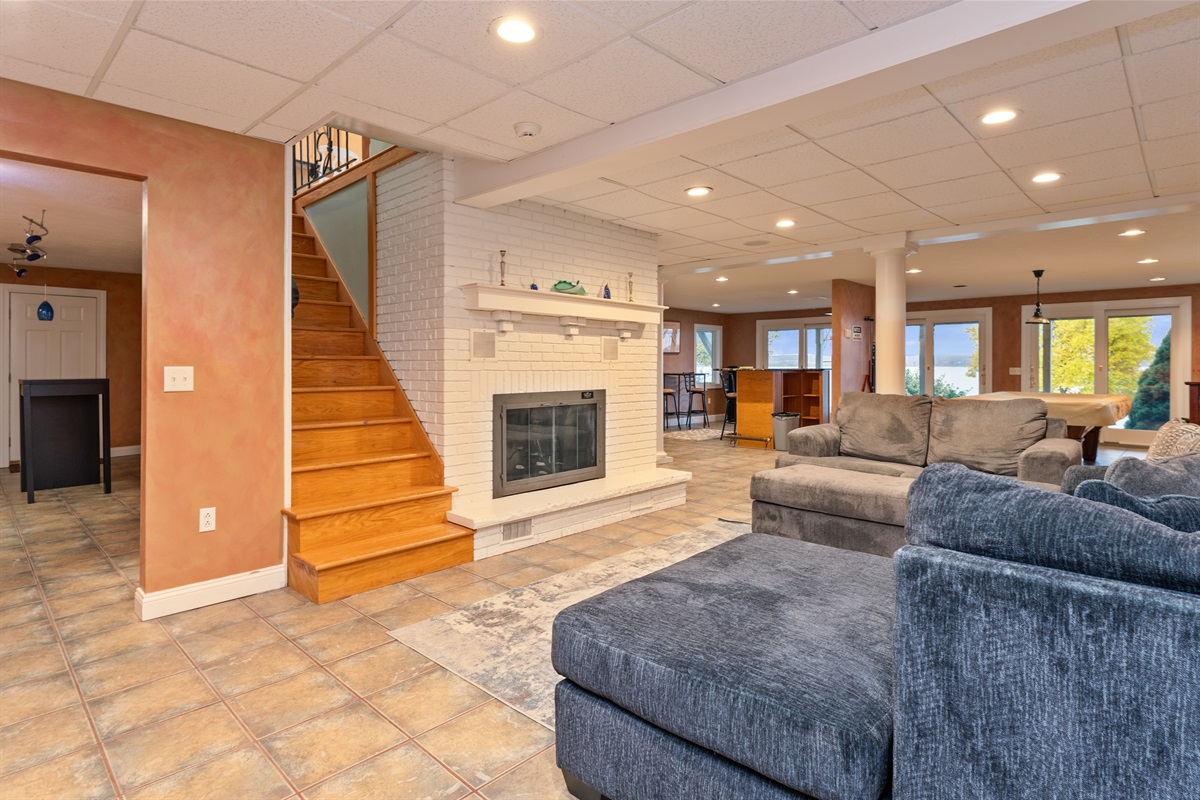 Lower level living room