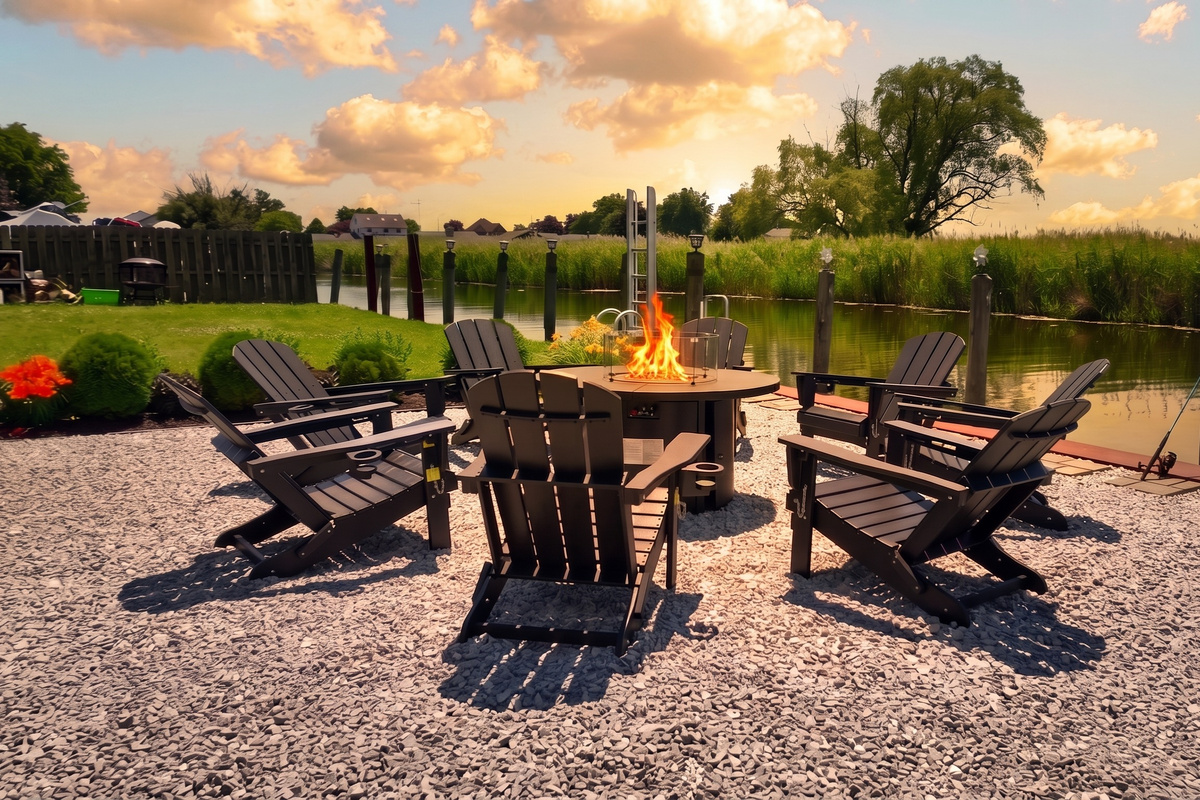 Gather around the fire pit, unwind on the spacious waterfront patio, and enjoy outdoor dining, grilling, and plenty of seating—perfect for relaxing after a day on beautiful Lake St. Clair.