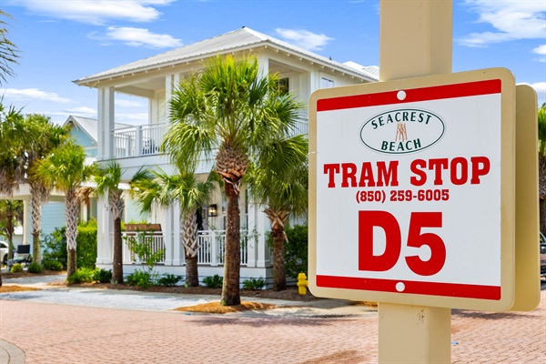 Beach days couldn’t be easier. The beach tram stop is located directly across the street, making quick trips to the sugar-white sand simple for the whole family.