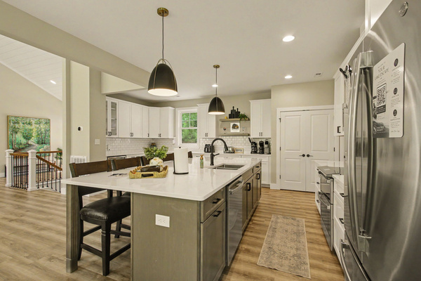 Kitchen island and preparation area