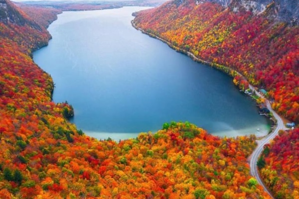 Breathtaking foliage of Vermont's Northeast Kingdom!
