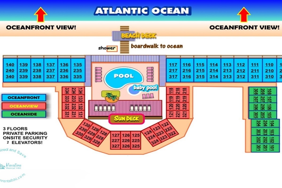 Breakers 328 Hilton Head Map