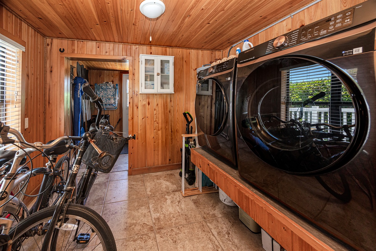 Bikes available for use, and in-unit laundry!
