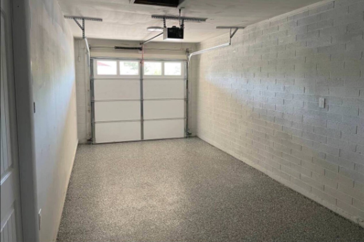 Use the single car garage to keep your car safe and cool during your stay.
