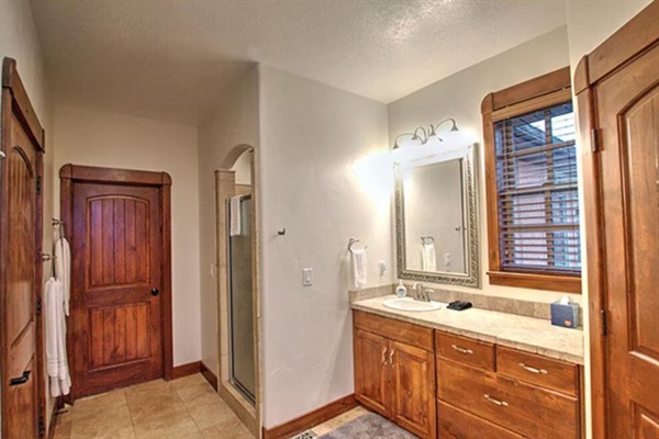 Main floor master suite bathroom