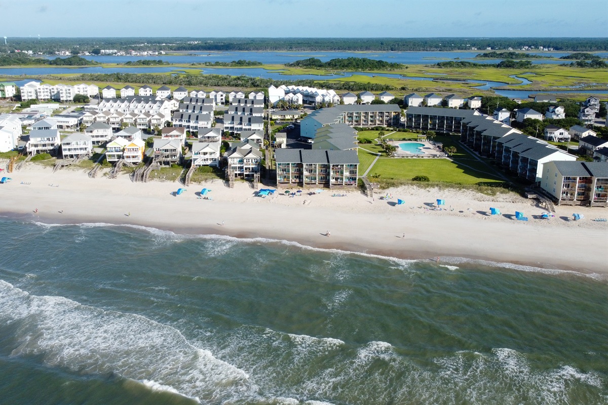 The neighborhood at low tide