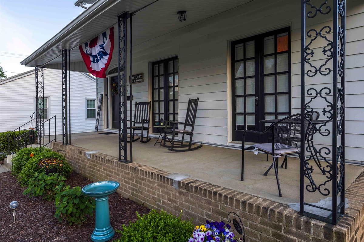 Make yourself at home on the full front porch.