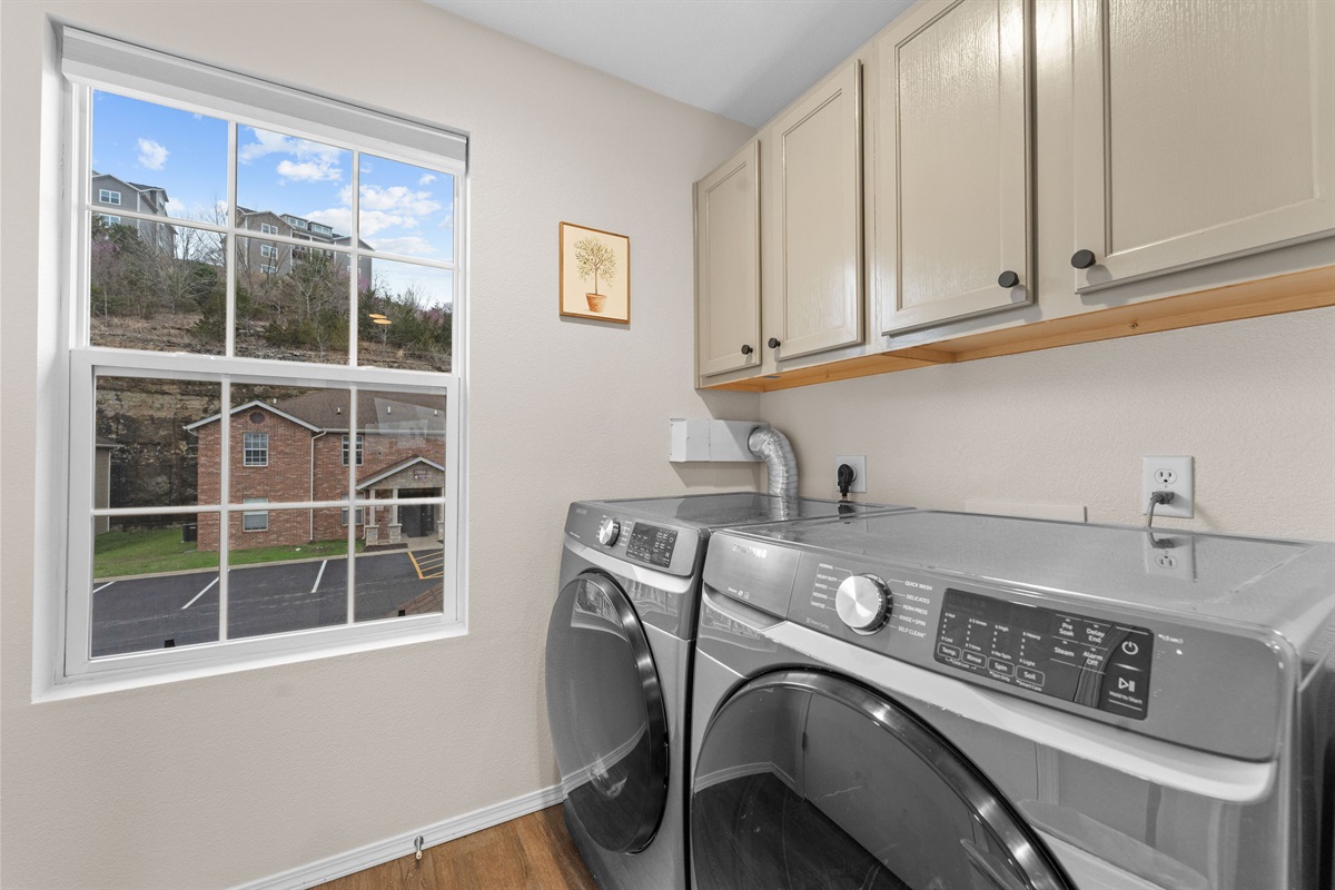 Laundry area with washer and dryer