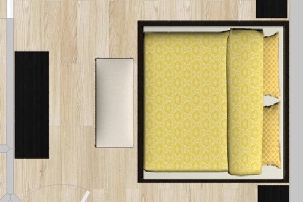 Downstairs King Rendering