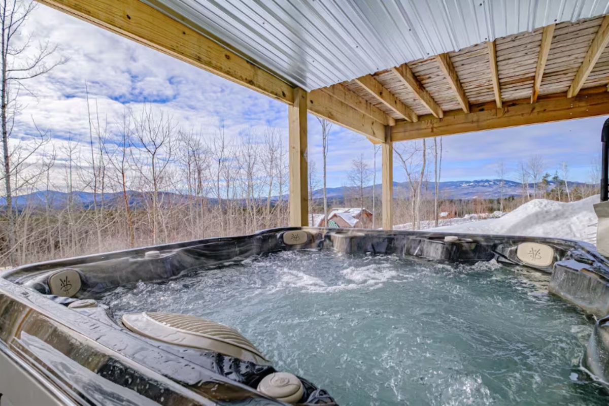 Soak away the stress in your private hot tub