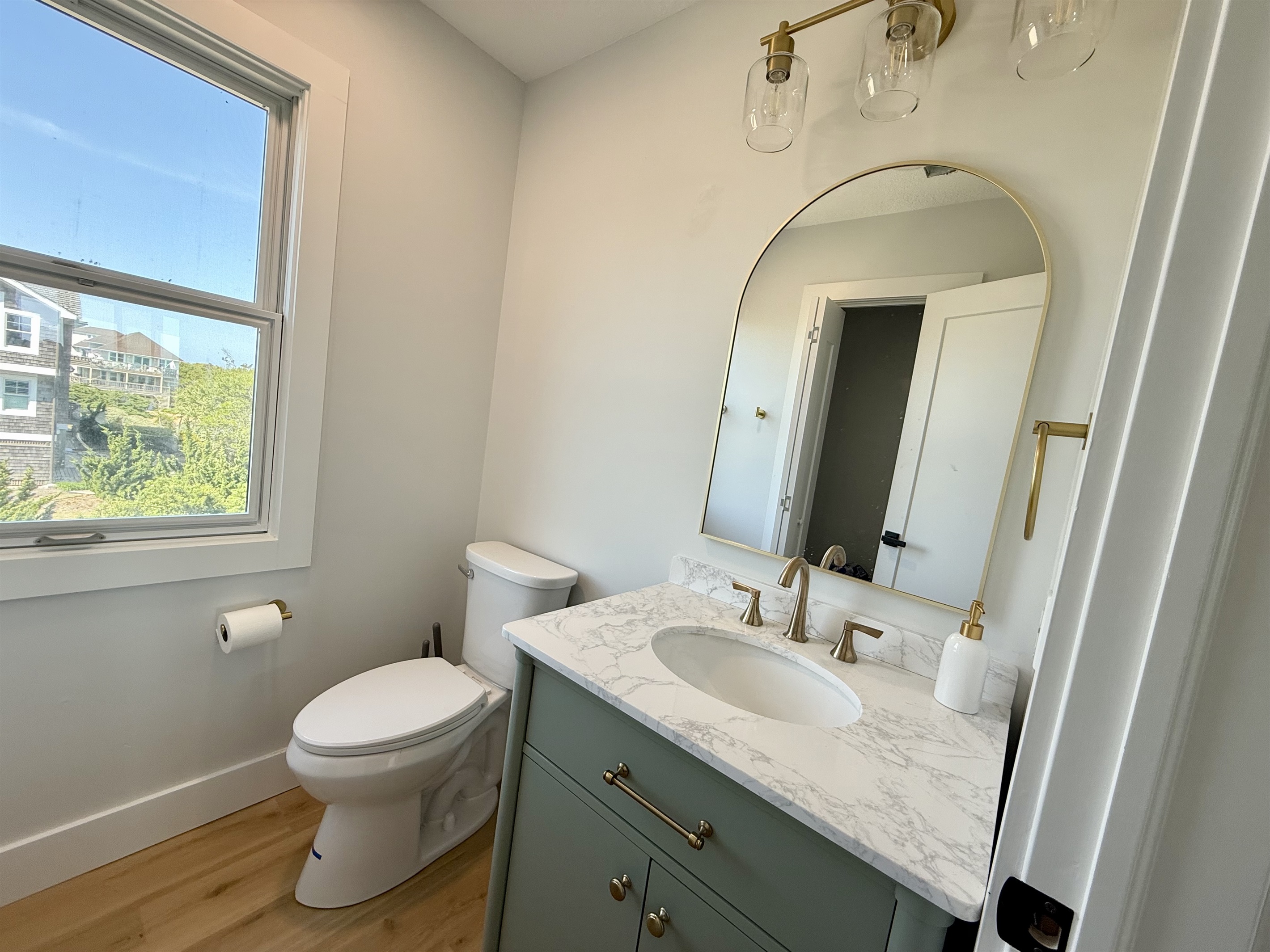 Half bath on main floor.