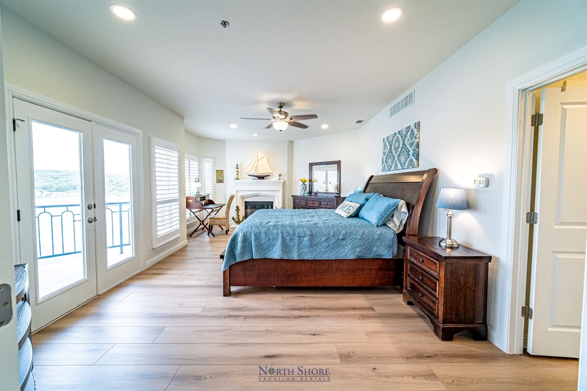 Spacious Master Bedroom Suite with Patio Access