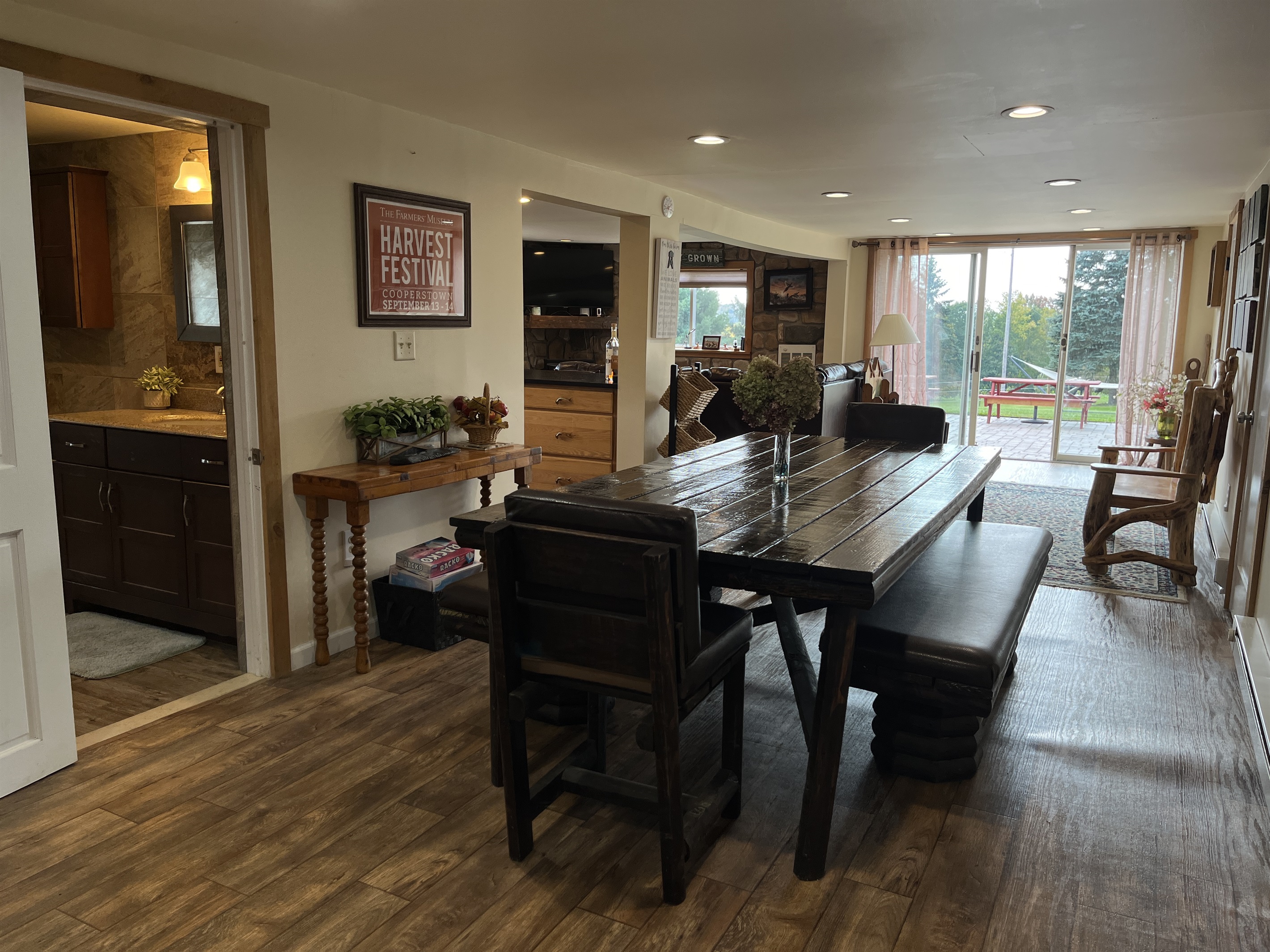 Open concept living/dining areas